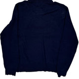 Polo By Ralph Lauren 1/4 Zip - Large Navy Cotton