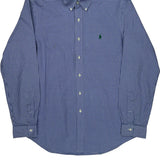 Ralph Lauren Checked Shirt - Large Blue Cotton