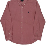 Ralph Lauren Slim Fit Shirt - XL Red Cotton