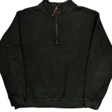 Woolrich 1/4 Zip - XL Black Wool Blend