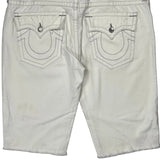 True Religion Denim Shorts - 42W 12L White Cotton