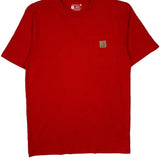 Carhartt T-Shirt - Small Red Cotton