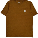Carhartt T-Shirt - Large Brown Cotton