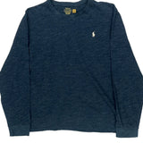 Polo By Ralph Lauren Slim Fit Long Sleeve T-Shirt - XL Blue Cotton