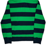 Rugby Polo By Ralph Lauren Striped Hoodie - Large Green Cotton