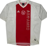 Ajax Adidas 2002-03 Home Football Shirt - XL Red Polyester