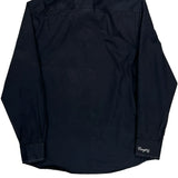 Coogi Contrast Stitch Shirt - Medium Navy Cotton