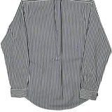 Ralph Lauren Striped Shirt - Medium Navy Cotton