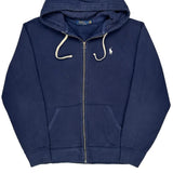 Polo By Ralph Lauren Hoodie - Large Navy Cotton