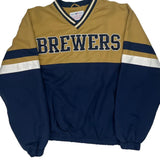Milwaukee Brewers Mlb Mlb Baseball Jacket - XL Blue Polyester