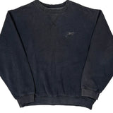 Reebok Sweatshirt - Large Black Cotton