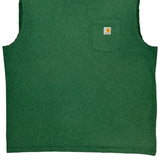 Carhartt Tank Top - 2XL Green Cotton
