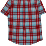 Levis Checked Short Sleeve Shirt - Small Blue Cotton