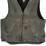 Carhartt Sherpa Lined Vest - XL Gray Cotton