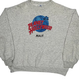 Planet Hollywood Graphic Sweatshirt - Large Grey Cotton Blend
