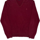 Polo By Ralph Lauren Sweater - XL Burgundy Cotton