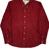 Levis Checked Flannel Shirt - 2XL Red Cotton