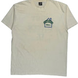 University Sponsored Bradley University Peoria, Il Fruit Of The Loom Single Stitch T-Shirt - XL Cream Cotton Blend
