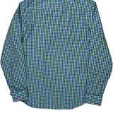 Armani Exchange Checked Shirt - Medium Blue Cotton