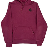 Carhartt Hoodie - Large Purple Cotton