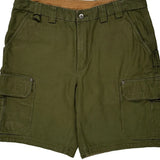 Duluth Cargo Shorts - 38W 9L Green Cotton