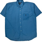 Blake Ralph Lauren Short Sleeve Shirt - 2XL Blue Cotton