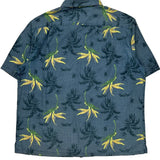 Croft & Barrow Floral Hawaiian Shirt - XL Blue Cotton