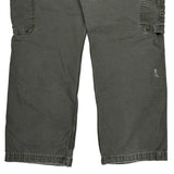 Carhartt Double Knee Cargo Pants - 33W 28L Gray Cotton