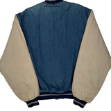 Canyon Guide Varsity Jacket - Large Beige Denim
