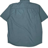 Carhartt Short Sleeve Shirt - Large Blue Cotton