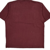 Loose Fit Carhartt T-Shirt - Large Burgundy Cotton