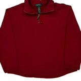 Ralph Lauren 1/4 Zip - Large Red Cotton