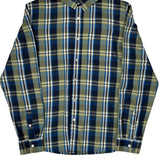 Oakley Checked Flannel Shirt - Medium Blue Cotton