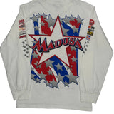 Madusa Monster Jam Graphic Long Sleeve T-Shirt - Small Blue Cotton