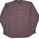 Ralph Lauren Checked Shirt - 2XL Burgundy Cotton