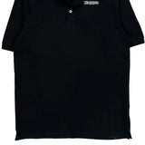 Kappa Polo Shirt - Large Black Cotton