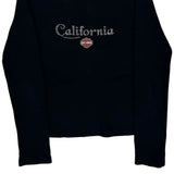 Dudley Perkins Co. Harley Davidson Graphic Long Sleeve T-Shirt - Medium Black Cotton