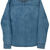 Harley Davidson Graphic Denim Shirt - Medium Blue Denim