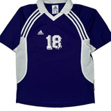 Number 18 Adidas Jersey - Medium Purple Polyester