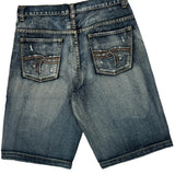 Route 66 Baggy Denim Shorts - 34W 11L Dark Wash Cotton