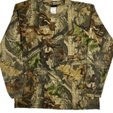 Camouflage Pattern Mossy Oak Camo Long Sleeve T-Shirt - Large Camo Cotton