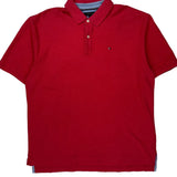 Tommy Hilfiger Polo Shirt - XL Red Cotton