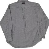 Tommy Jeans Striped Shirt - Large Black & White Cotton