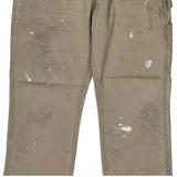 Carhartt Carpenter Trousers - 32W 29L Beige Cotton
