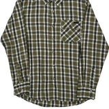 Oakley Checked Flannel Shirt - Medium Black Cotton