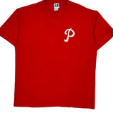 Philadelphia Phillies Majestic Mlb T-Shirt - Large Red Cotton
