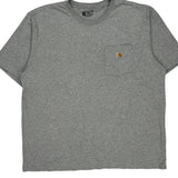 Carhartt T-Shirt - XL Grey Cotton
