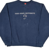 Penn State University Nike College Sweatshirt - Large Navy Cotton