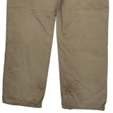 Carhartt Carpenter Trousers - 34W 34L Beige Cotton