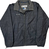 Columbia Windbreaker - Large Gray Polyester